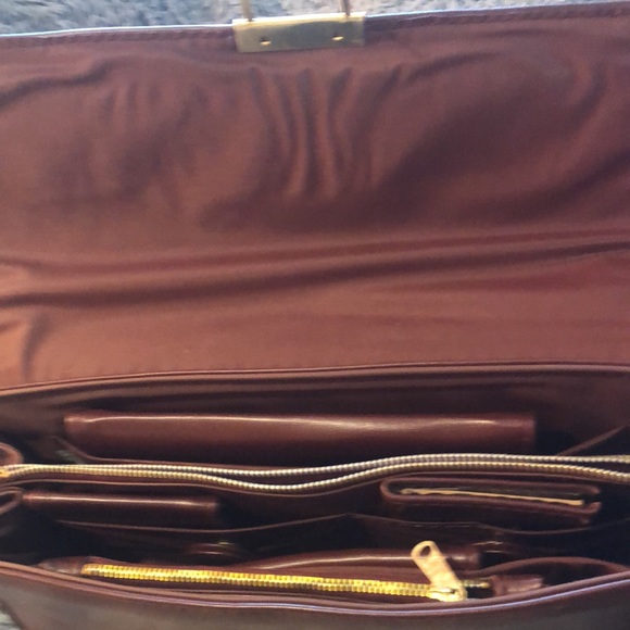 Vintage Shoulder Crossover Purse Deluxe Brown - Picture 5 of 7